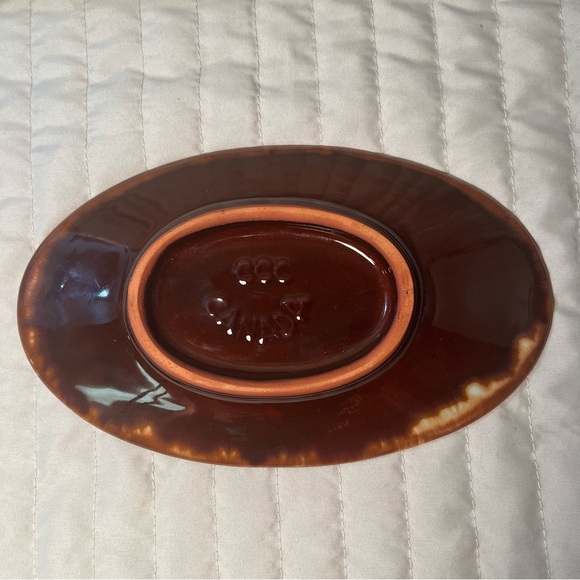 MCM drip glaze pottery small platter dish ashtray Handmade CCC CANADA 1960-65 - Picture 4 of 10